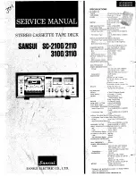 Sansui SC-2100 Service Manual preview