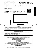 Sansui SLED2237 Owner'S Manual preview