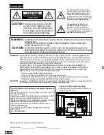 Preview for 2 page of Sansui SLED2237 Owner'S Manual