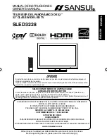 Предварительный просмотр 1 страницы Sansui SLED3228 Owner'S Manual