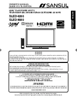 Sansui SLED4280 Owner'S Manual предпросмотр