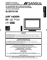 Sansui SLEDVD198 Owner'S Manual preview