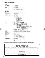 Preview for 38 page of Sansui SLEDVD198 Owner'S Manual