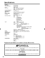 Preview for 38 page of Sansui SLEDVD226 Owner'S Manual