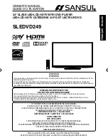 Sansui SLEDVD249 Owner'S Manual preview