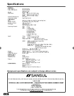 Preview for 38 page of Sansui SLEDVD249 Owner'S Manual