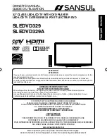 Sansui SLEDVD329 Owner'S Manual preview