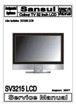 Предварительный просмотр 1 страницы Sansui SV3215 LCD Service Manual