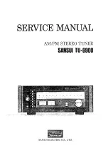 Sansui TU-9900 Service Manual preview