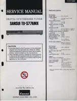 Sansui TU-S77AMX Service Manual preview