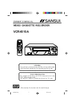 Preview for 1 page of Sansui VCR4510A Owner'S Manual