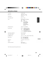 Предварительный просмотр 51 страницы Sansui VHF6010 Owner'S Manual