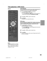 Preview for 39 page of Sansui VRDVD4005 Owner'S Manual