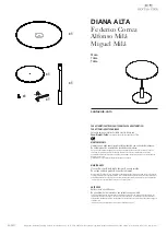 Santa & Cole DIANA ALTA Assembly Instructions preview