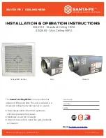 Предварительный просмотр 1 страницы Santa Fe 4042660 Installation & Operation Instructions