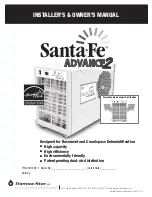 Preview for 1 page of Santa Fe Advance2 Installer'S & Owner'S Manual