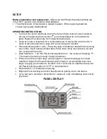 Preview for 6 page of Santa Medical LFM-110 Operating Manual