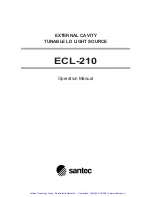 Предварительный просмотр 2 страницы Santec ECL-210 Operation Manual