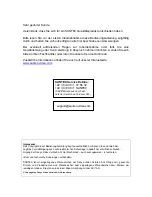 Preview for 2 page of Santec HEL-IR65D User Manual