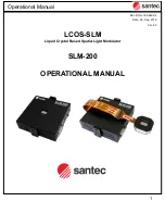 Santec LCOS-SLM Operational Manual preview