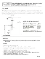 Preview for 1 page of Santec PB-3950 Installation And Rough-In