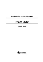 Предварительный просмотр 2 страницы Santec PEM-320 Operation Manual