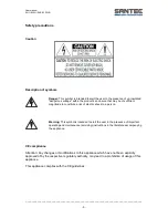 Preview for 5 page of Santec SNC-8322HO User Manual