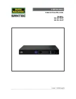 Предварительный просмотр 1 страницы Santec SNVR-1412P User Manual