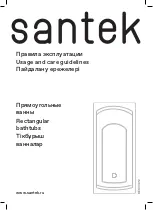 SANTEK Edera 1WH111995 Usage And Care Manual preview