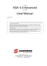 Santerno ASA 4.0 Advanced User Manual preview