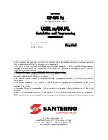 Santerno Sinus M User Manual preview