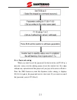 Preview for 26 page of Santerno SINUS VEGA 2S User Manual