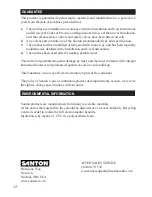 Preview for 12 page of Santon AH10/2.2 Installation And User Instructions Manual