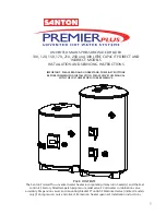 Preview for 1 page of Santon PremierPlus 100 Installation And Servicing Instructions