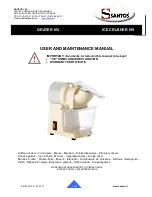 Santos GRATER 2 User And Maintenance Manual предпросмотр