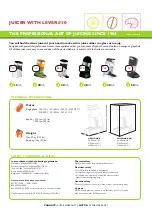 Preview for 3 page of Santos Juicers N10 Quick Start Manual