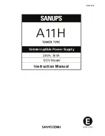 SANUPS A11H Instruction Manual preview