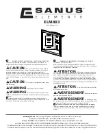 Preview for 1 page of Sanus Elements ELM803 Quick Start Manual