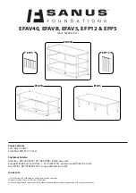 Предварительный просмотр 1 страницы Sanus Foundations EFAV40 Assembly Instruction Manual