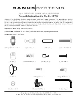 Sanus Systems CFA56 Assembly Instructions Manual preview