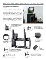 Sanus Systems New VisionMount LMT15-B1 Brochure & Specs предпросмотр