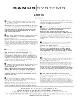 Sanus Systems New VisionMount LMT15 Instruction Manual preview