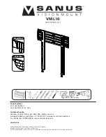 Preview for 1 page of Sanus Systems New VisionMount VML10 Instruction Manual