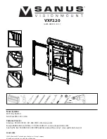 Sanus Systems New VisionMount VXF220 Instruction Manual preview