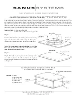 Sanus Systems TELEVISION TURNTABLES TV32 Assembly Instructions предпросмотр