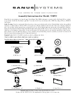 Sanus Systems VISION MOUNT VMPO Assembly Instructions Manual предпросмотр