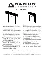 Sanus Systems VISIONMOUNT LL11 Manual предпросмотр