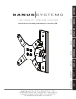 Sanus Systems VisionMount VM1 Assembly Instructions Manual preview