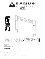 Sanus Systems VISIONMOUNT User Manual предпросмотр