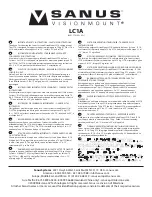 Sanus VisionMount LC1A Manual предпросмотр